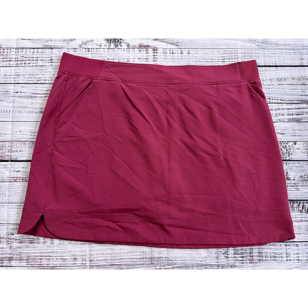 32 Degrees Cool Womens Athletic Skirt Pink Size XXL Pleated Inner Shorts Pockets